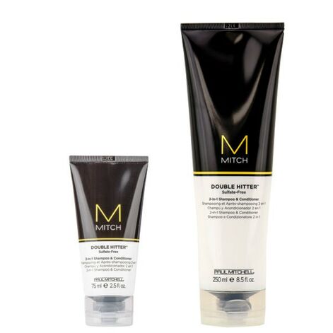 Paul Mitchell Mitch, Double Hitter 2 in 1 Shampoo and Conditioner